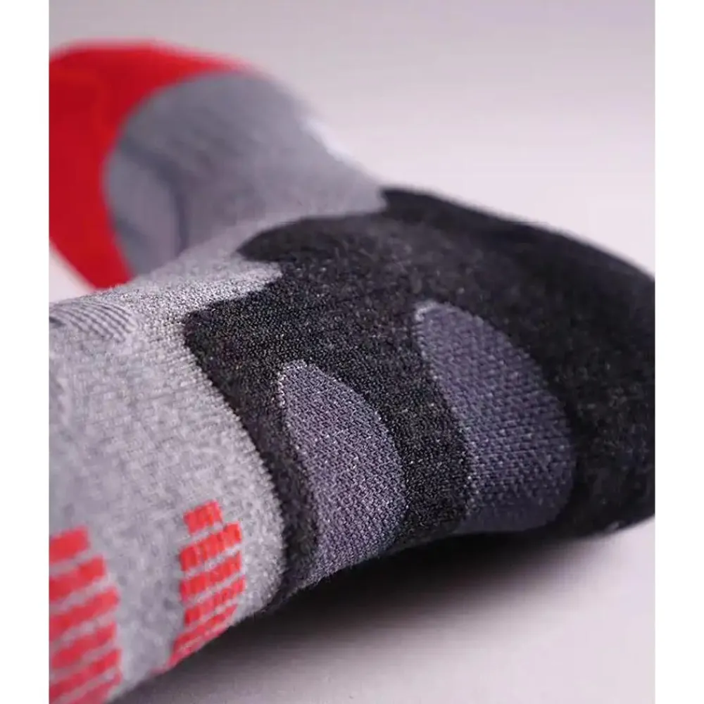 Chauffage Pied<Lenz Chauffage pied Heat Sock 5.1 Toe Cap Slim Fit Gris Rouge