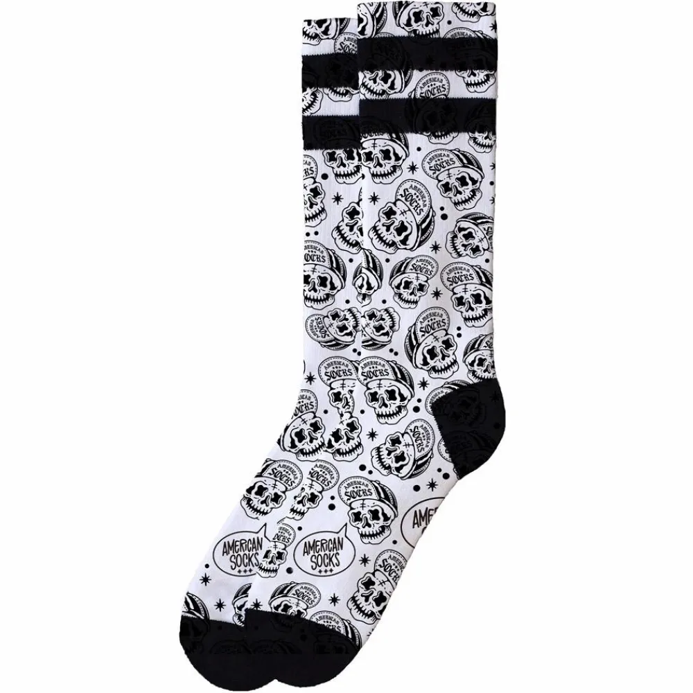 Chaussettes Lifestyle<American Socks Chaussettes The Original Signature Skater Skull 2.2