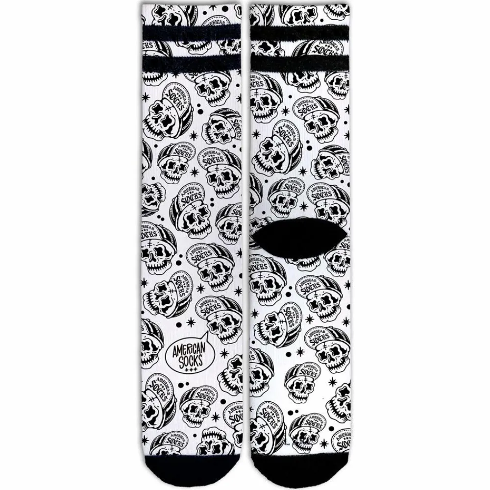 Chaussettes Lifestyle<American Socks Chaussettes The Original Signature Skater Skull 2.2