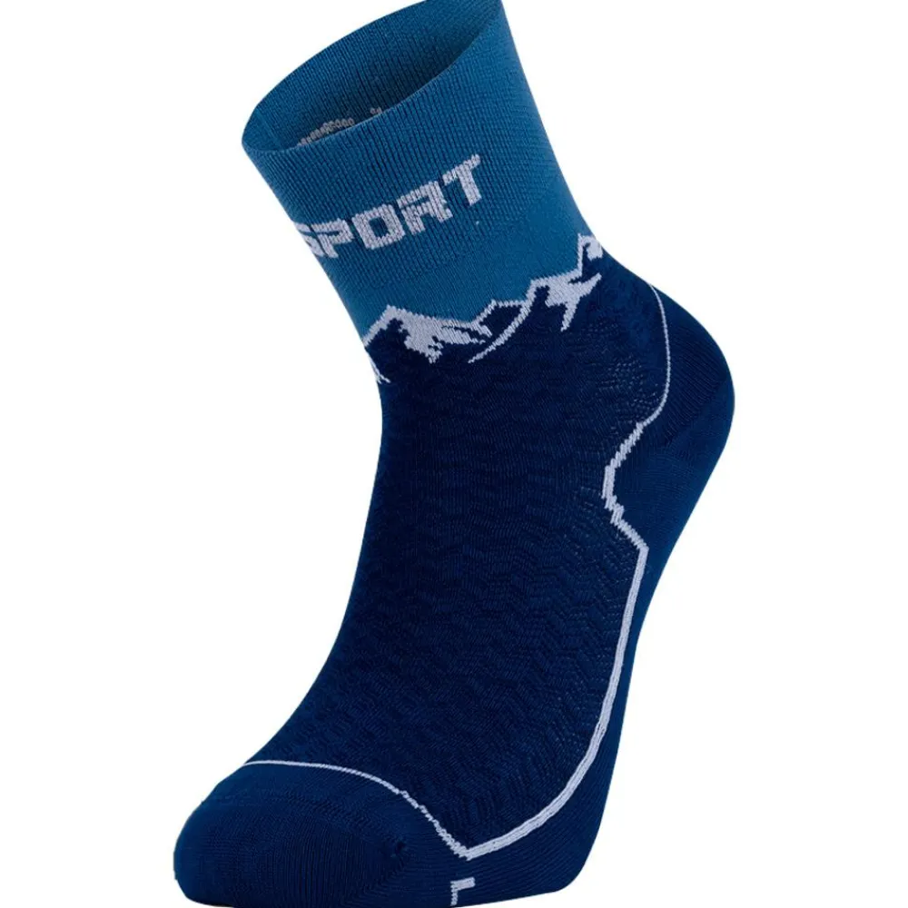 Clearance Chaussettes Gr Double Socks Mid Bleu Navy Chaussettes De Randonnée