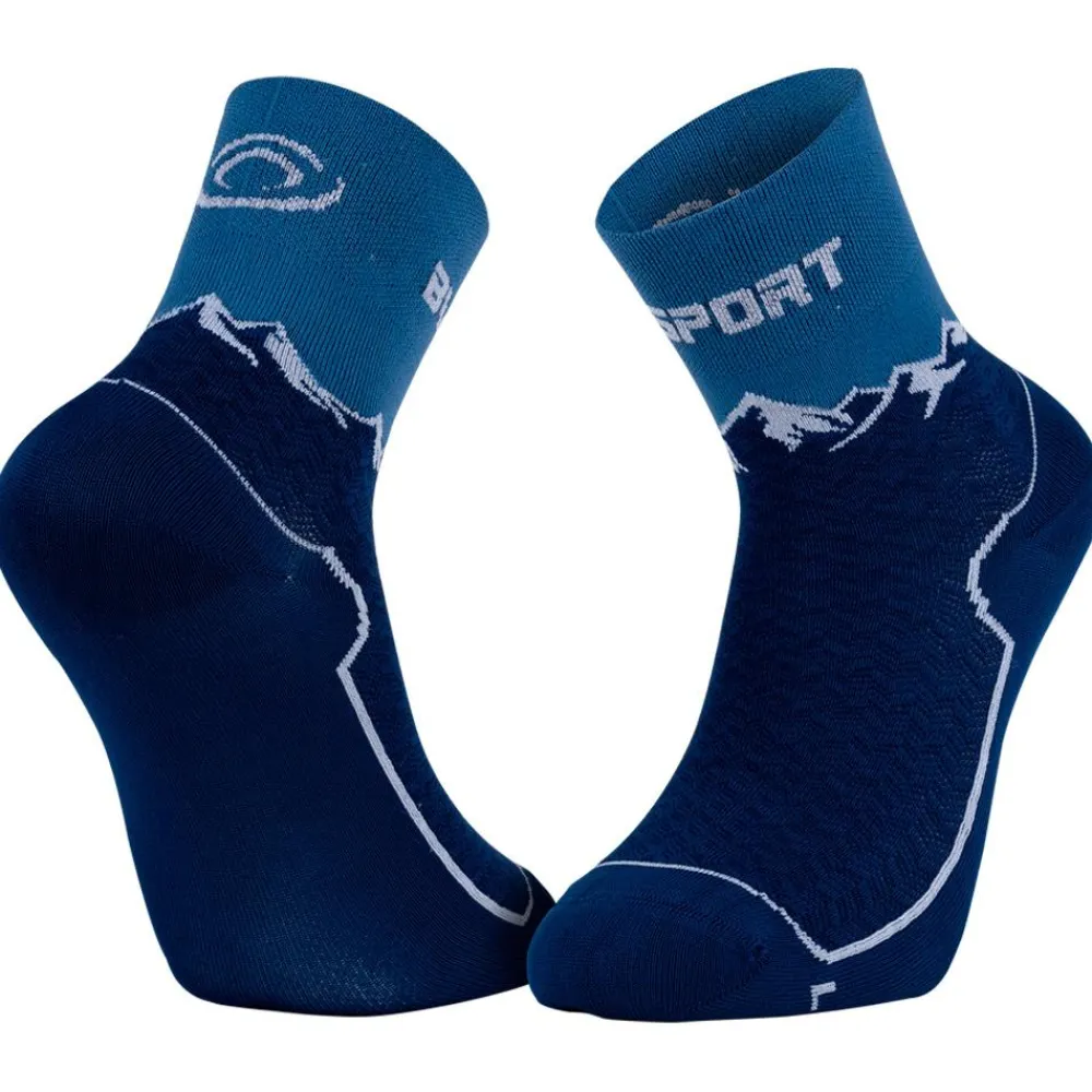 Clearance Chaussettes Gr Double Socks Mid Bleu Navy Chaussettes De Randonnée
