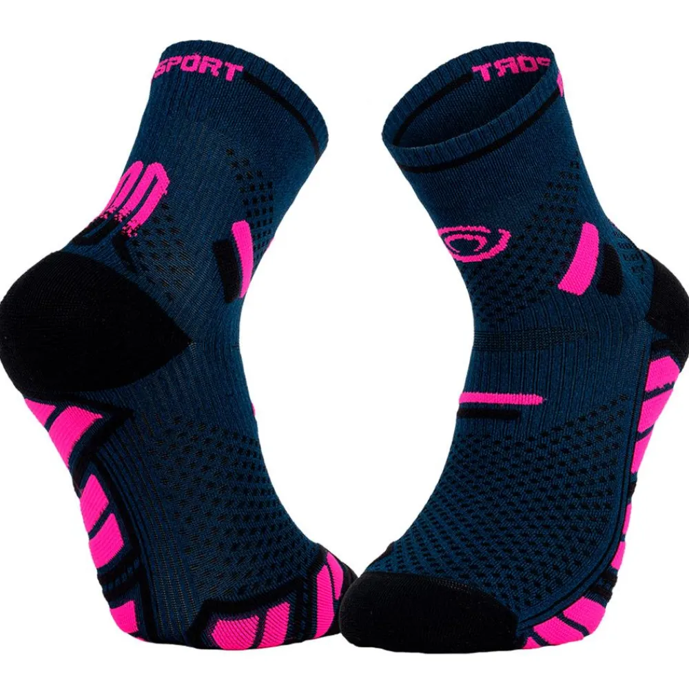 Chaussettes Trail<Bv Sport Chaussettes Trail Socks Ultra Mid Bleu Rose