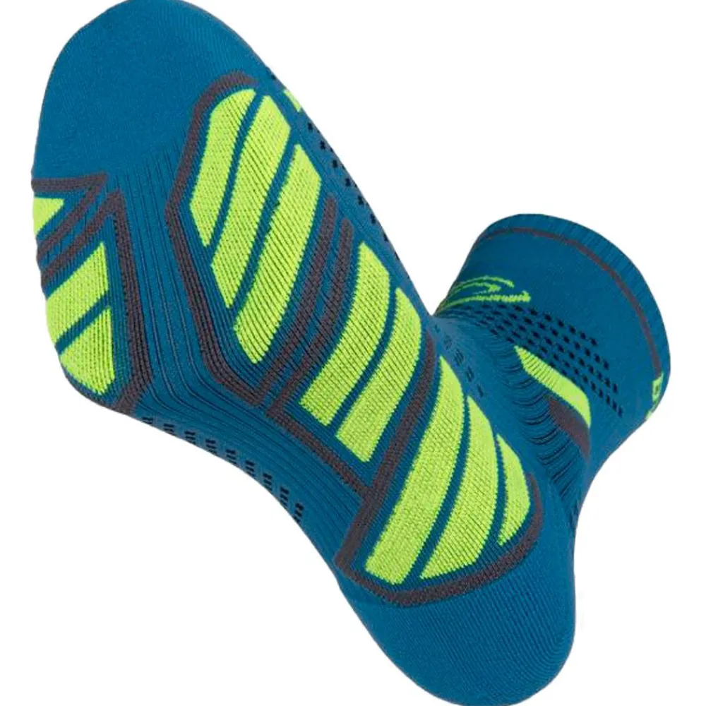 Outlet Chaussettes Trail Socks Ultra Mid Bleu Jaune Chaussettes Trail