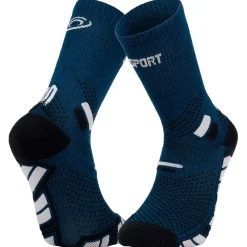 Best Chaussettes Trail Socks Ultra High Bleu Gris Chaussettes Trail