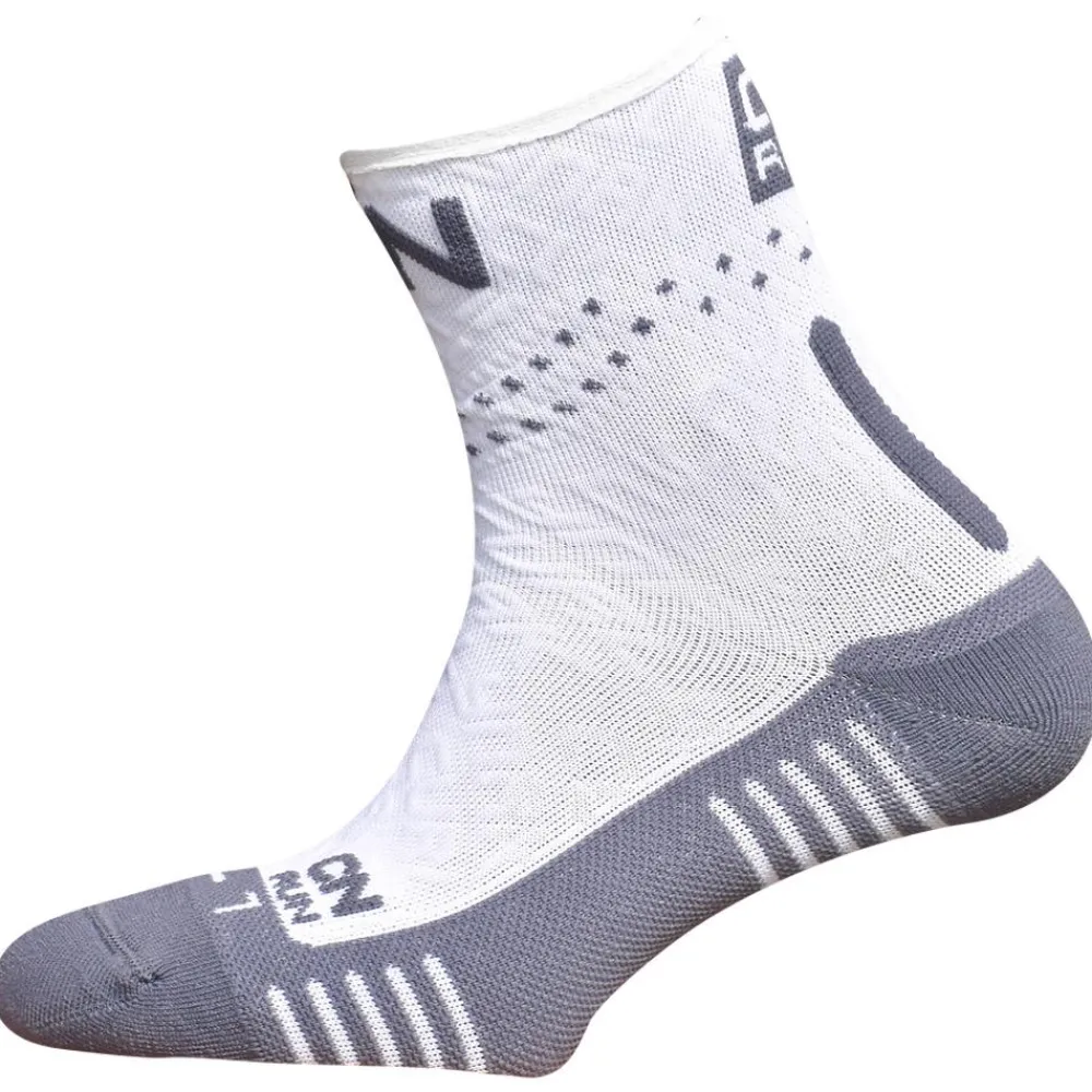 Chaussettes Trail<Curlynak Chaussettes Run Speed Blanc Gris