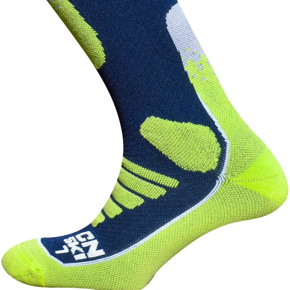 Best Chaussettes Ski Explore Gris Vert Fluo Chaussettes Ski