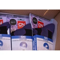 Chaussettes Ski Comfort Women Noir Violet Chaussettes Ski