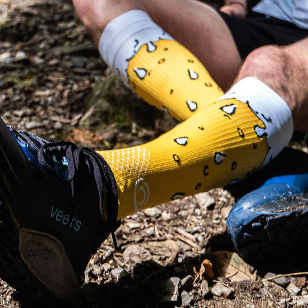 Discount Chaussettes de compression Trail Compression Bière Blonde Orthèse Et Compression