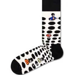 Chaussettes Lifestyle<Happy Socks Chaussettes Beatles Silhouettes Noir Blanc