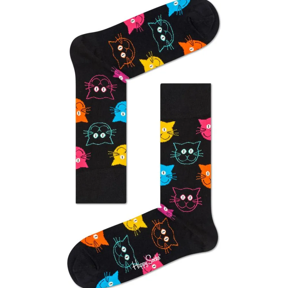 Chaussettes Lifestyle<Happy Socks Chaussettes Cat Noir