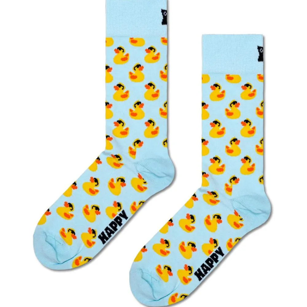 Discount Chaussettes Crew Socks Rubber Duck Light Blue Chaussettes Lifestyle