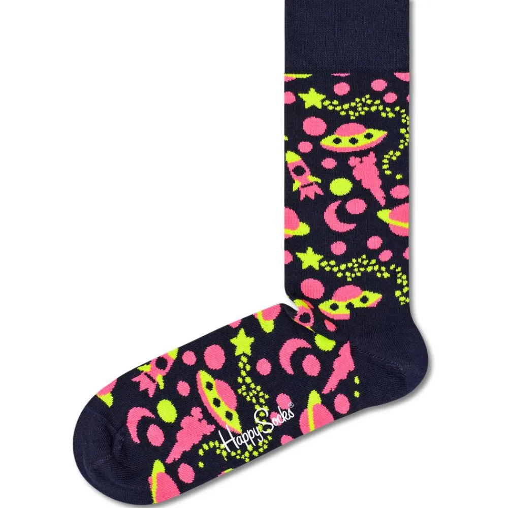 Chaussettes Lifestyle<Happy Socks Chaussettes Into Space Bleu Foncé