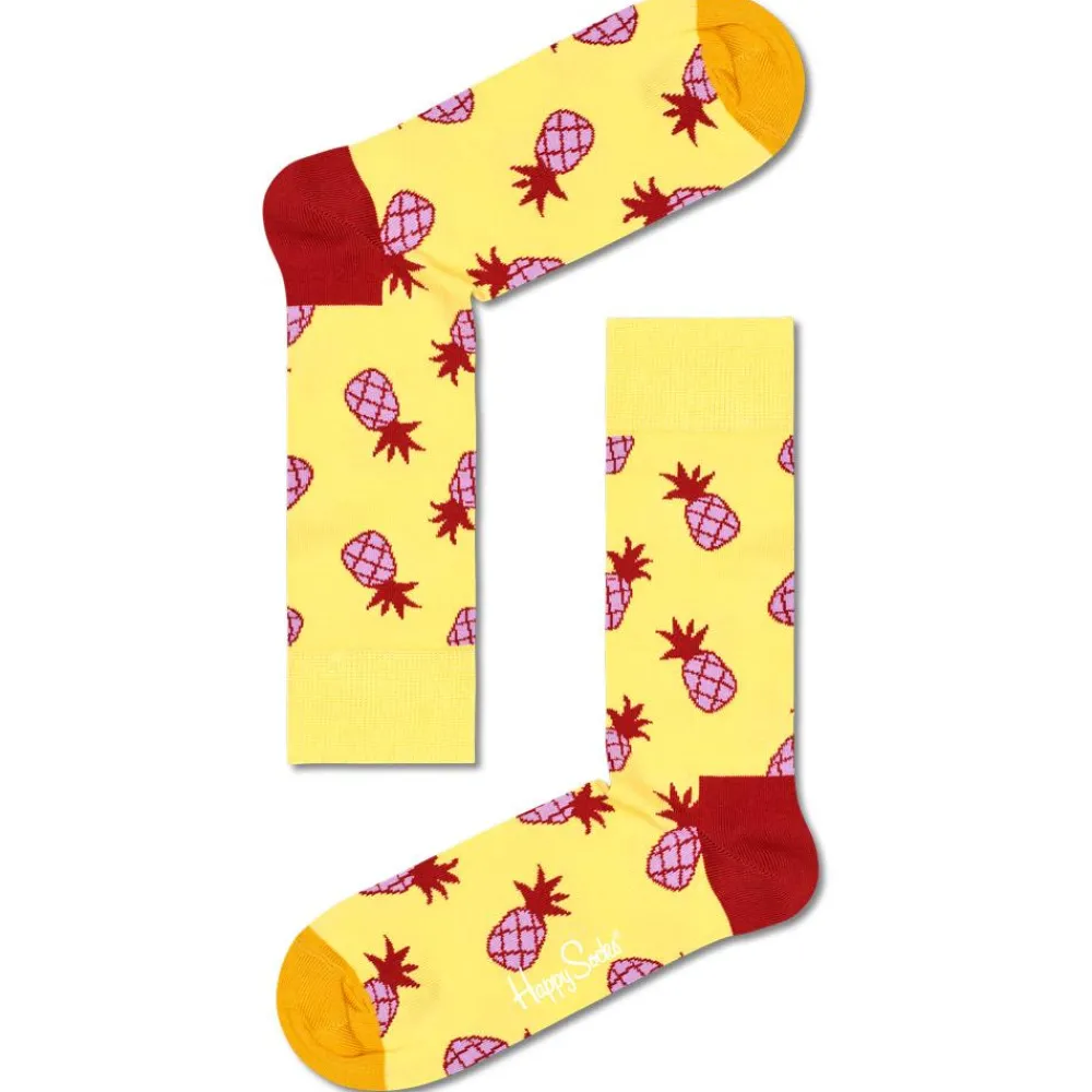 Discount Chaussettes Pineapple Jaune Chaussettes Lifestyle