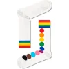 Chaussettes Lifestyle<Happy Socks Chaussettes Pride Rainbow Blanc
