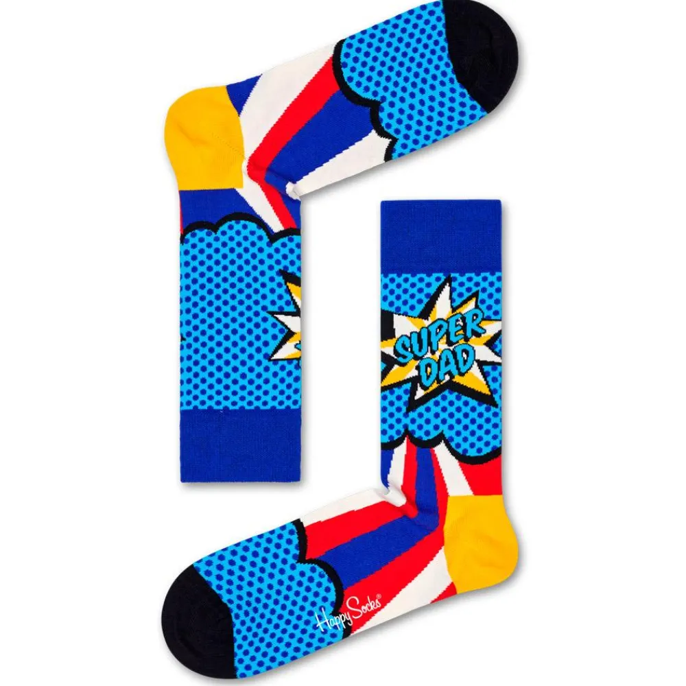 Chaussettes Lifestyle<Happy Socks Chaussettes Super Mom & Dad Bleu