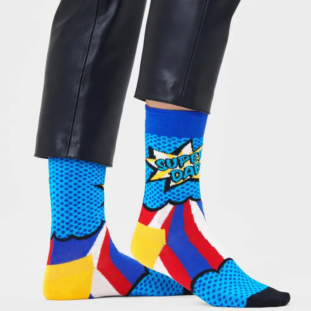 Chaussettes Lifestyle<Happy Socks Chaussettes Super Mom & Dad Bleu
