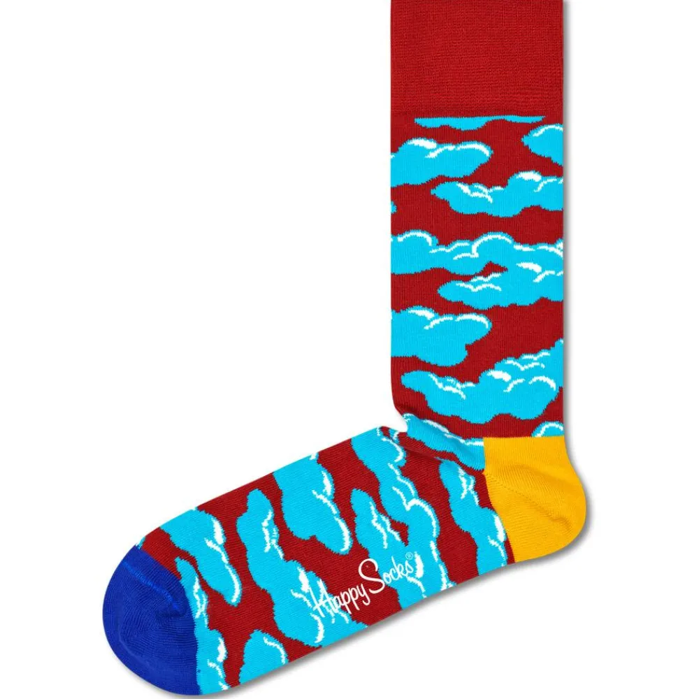 Chaussettes Lifestyle<Happy Socks Chaussettes Under The Clouds Bordeaux