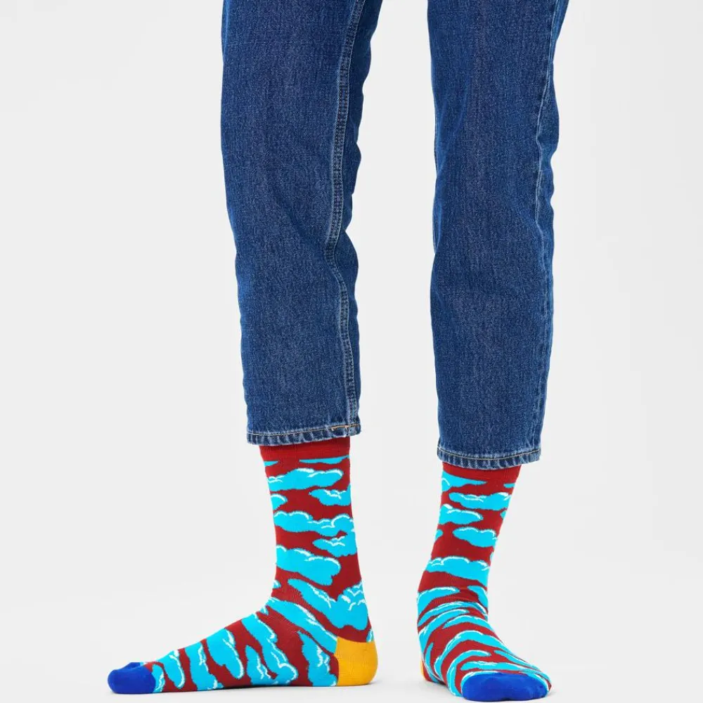 Chaussettes Lifestyle<Happy Socks Chaussettes Under The Clouds Bordeaux