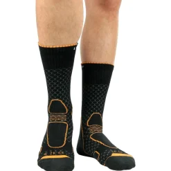 Chaussettes De Randonnée<La Chaussette de France Chaussettes Trekker High Noir Orange