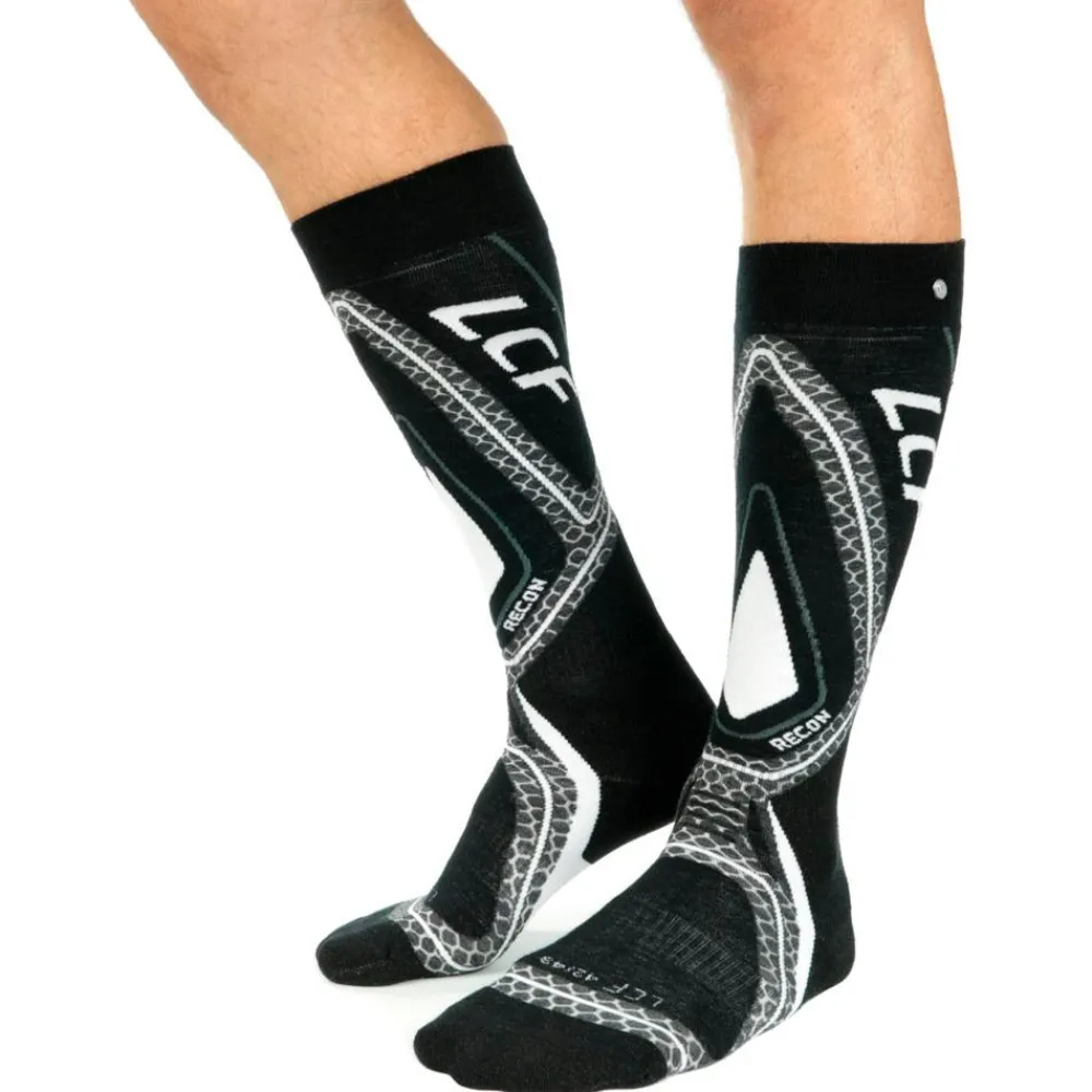 Chaussettes Ski<La Chaussette de France Chaussettes Recon Blanc Noir