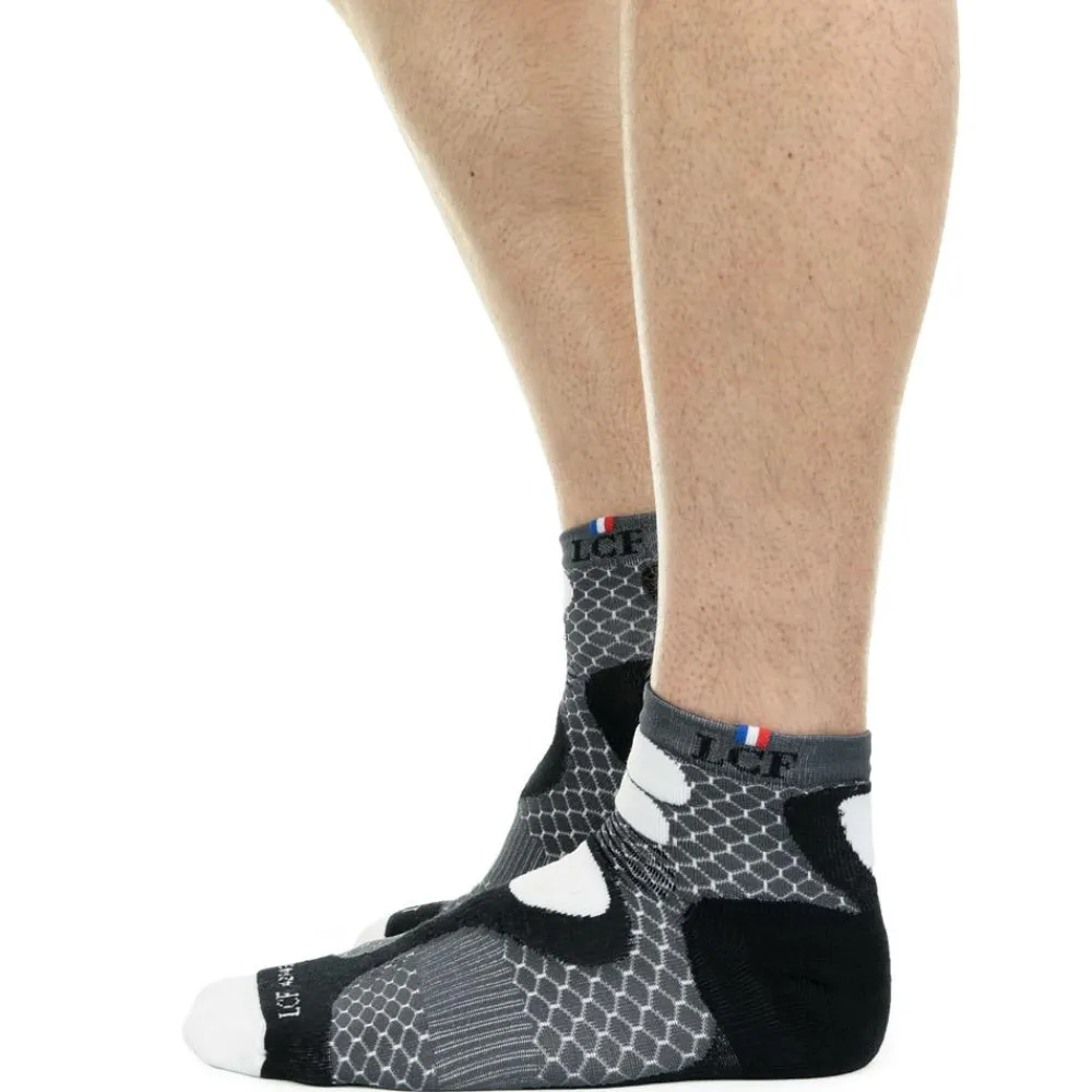 Hot Chaussettes Nepal Gris Blanc Chaussettes Trail