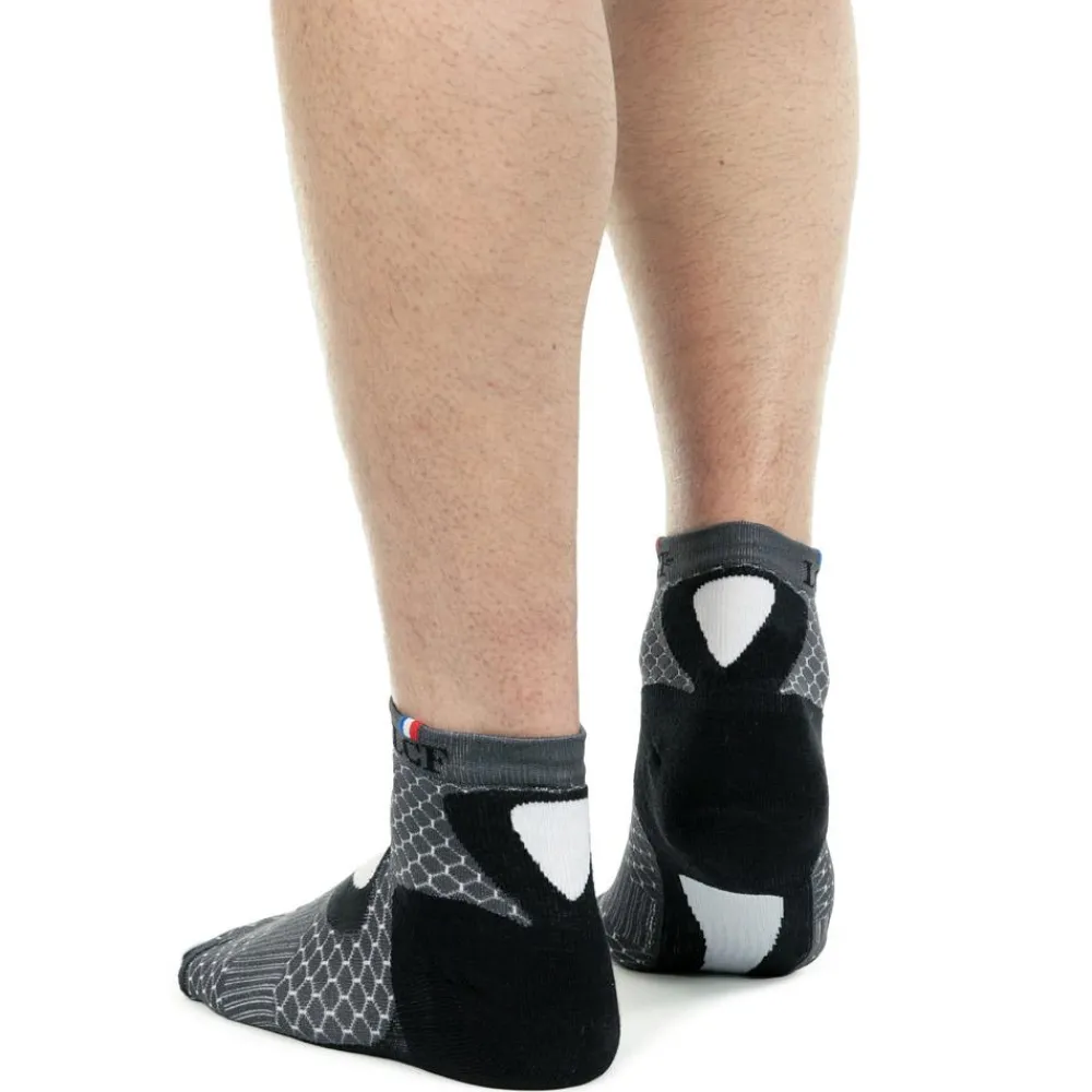 Hot Chaussettes Nepal Gris Blanc Chaussettes Trail