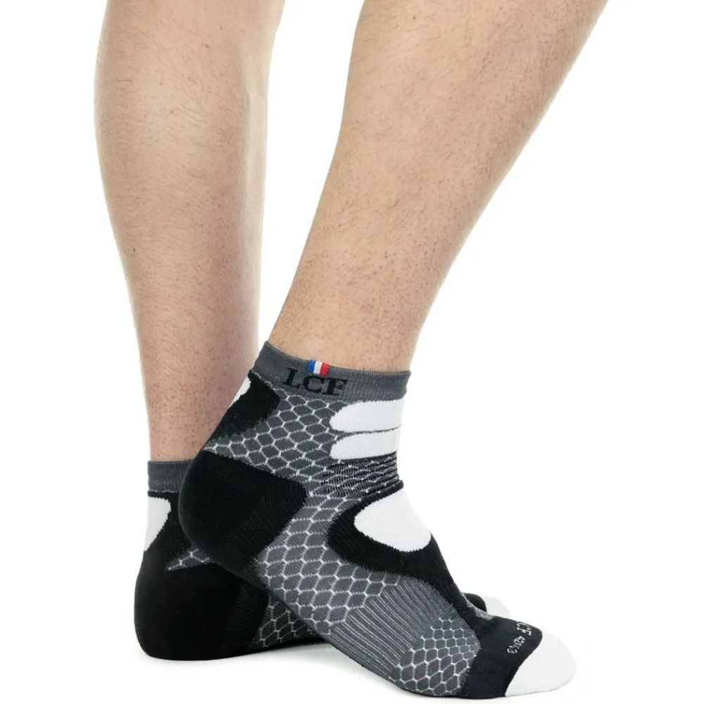 Hot Chaussettes Nepal Gris Blanc Chaussettes Trail