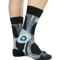 Best Chaussettes Rando Recycled Gris Bleu Chaussettes De Randonnée