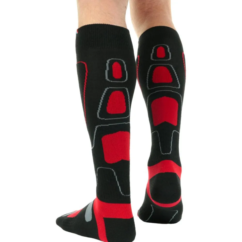 Chaussettes Ski<La Chaussette de France Chaussettes Vanoise Noir Rouge