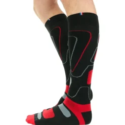 Chaussettes Ski<La Chaussette de France Chaussettes Vanoise Noir Rouge
