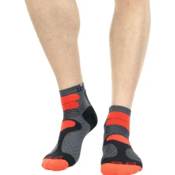 Chaussettes Trail<La Chaussette de France Chaussettes Nepal Gris Rouge