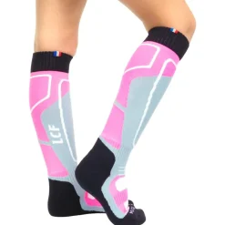 Clearance Chaussettes Grom's Rose Chaussettes Ski