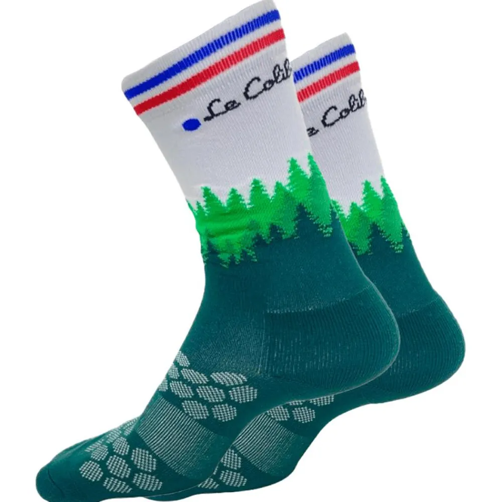 Online Chaussettes La Forestière Vert Chaussettes Trail