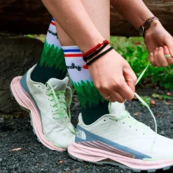 Online Chaussettes La Forestière Vert Chaussettes Trail