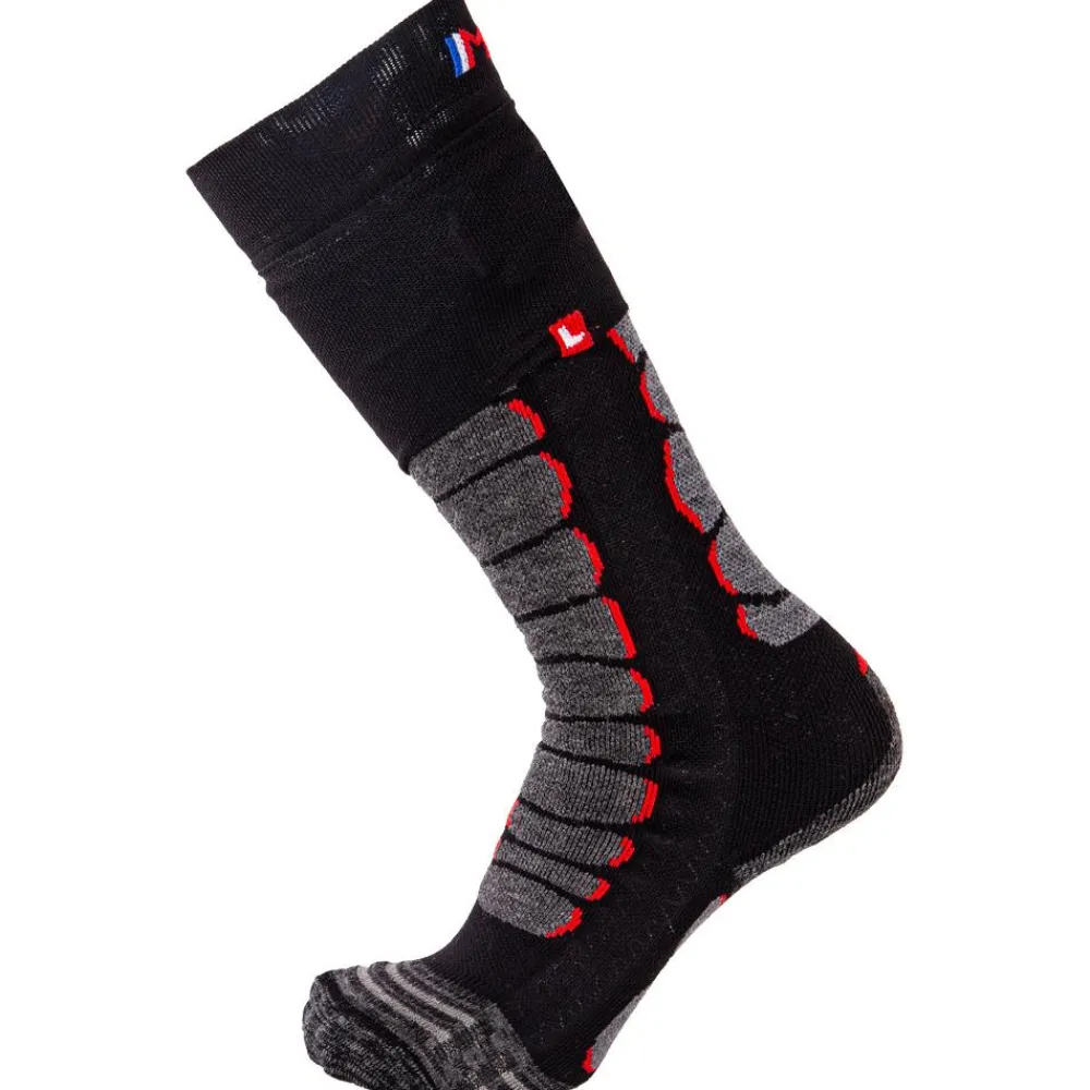 Sale Chaussettes Heatprotech Socks Noir Rouge Chauffage Pied|Chaussettes Ski