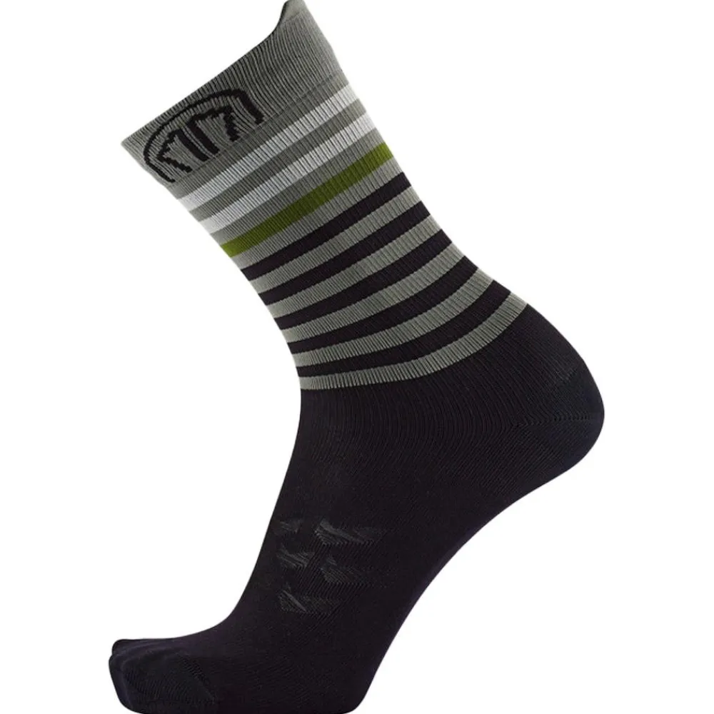 Chaussettes Trail<Sidas Chaussettes Run Anatomic Light Crew Black Dark Grey
