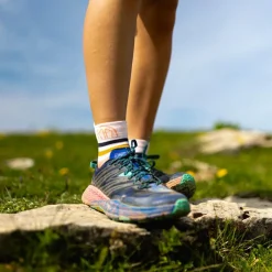 Chaussettes Trail<Sidas Chaussettes Run Anatomic Light Ankle Lady White Pink