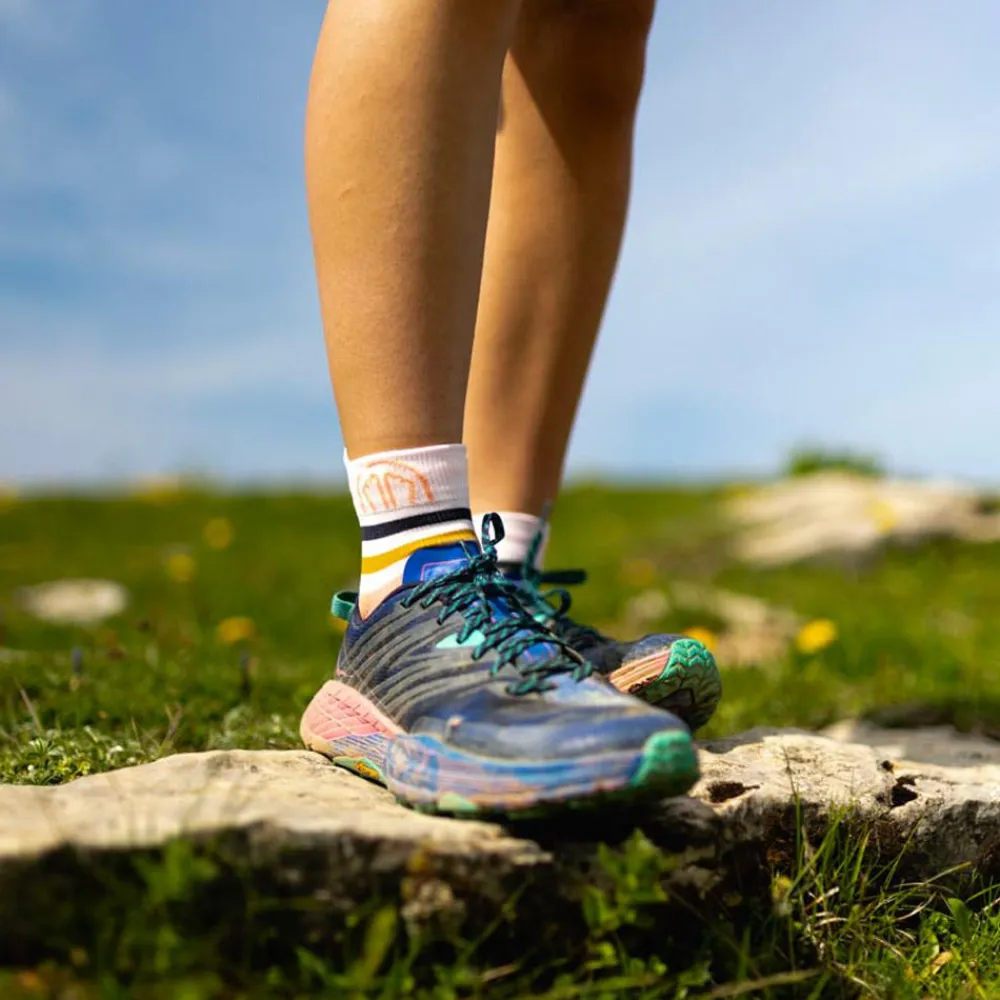 Chaussettes Trail<Sidas Chaussettes Run Anatomic Light Ankle Lady White Pink