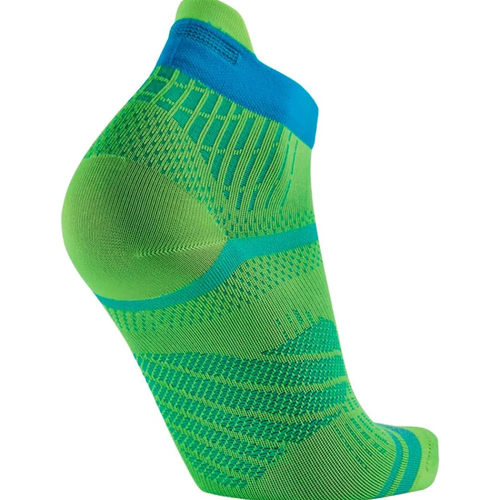 Chaussettes Run Feel Ankle Jaune Turquoise Chaussettes Trail