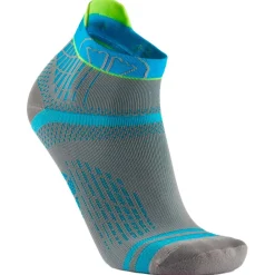 Chaussettes Trail<Sidas Chaussettes Run Feel Ankle Gris Turquoise