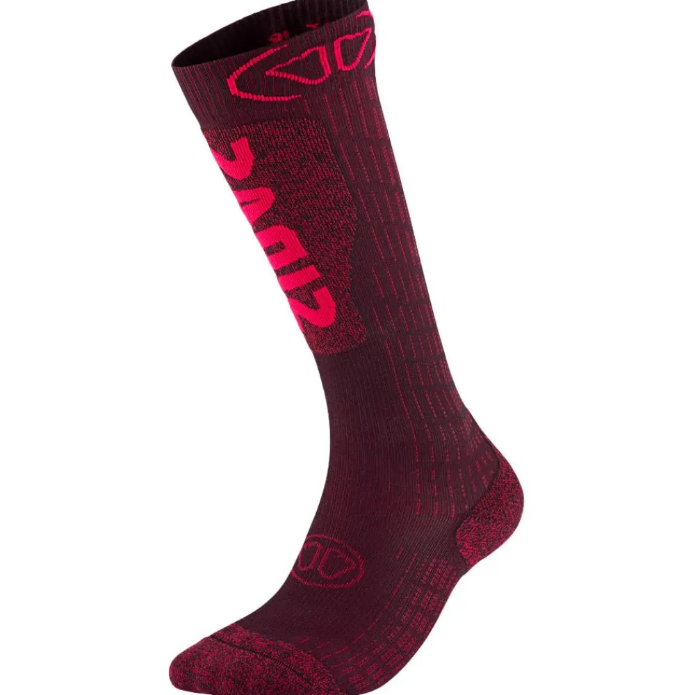 Discount Chaussettes Ski Expert Women Burgundy Chaussettes Ski