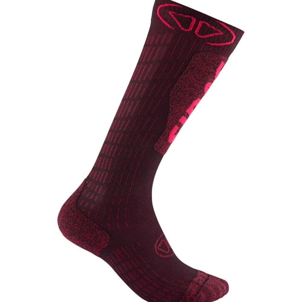 Discount Chaussettes Ski Expert Women Burgundy Chaussettes Ski