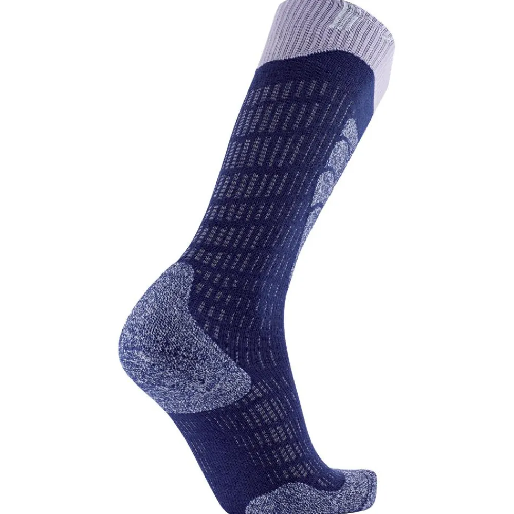 Discount Chaussettes Ski Merino Women Bleu Violet Chaussettes Ski