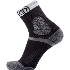 Discount Chaussettes Trail Protect Black White Chaussettes Trail