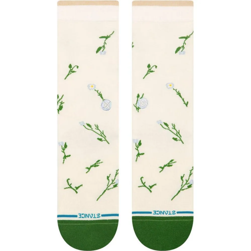 Chaussettes Lifestyle<Stance Chaussettes Florals Socks Wildflower Crew Ivory