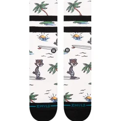 Outlet Chaussettes Kids Socks Kool Kats Crew Canvas Chaussettes Lifestyle
