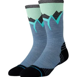 Sale Chaussettes Perf Run Wool Crew Light Cushion Sock Icy Mountain Indigo Chaussettes Trail