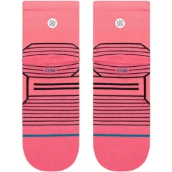 New Chaussettes Perf Run Womens Quarter Ultralight Cushion Sock Variegated Pink Chaussettes Trail