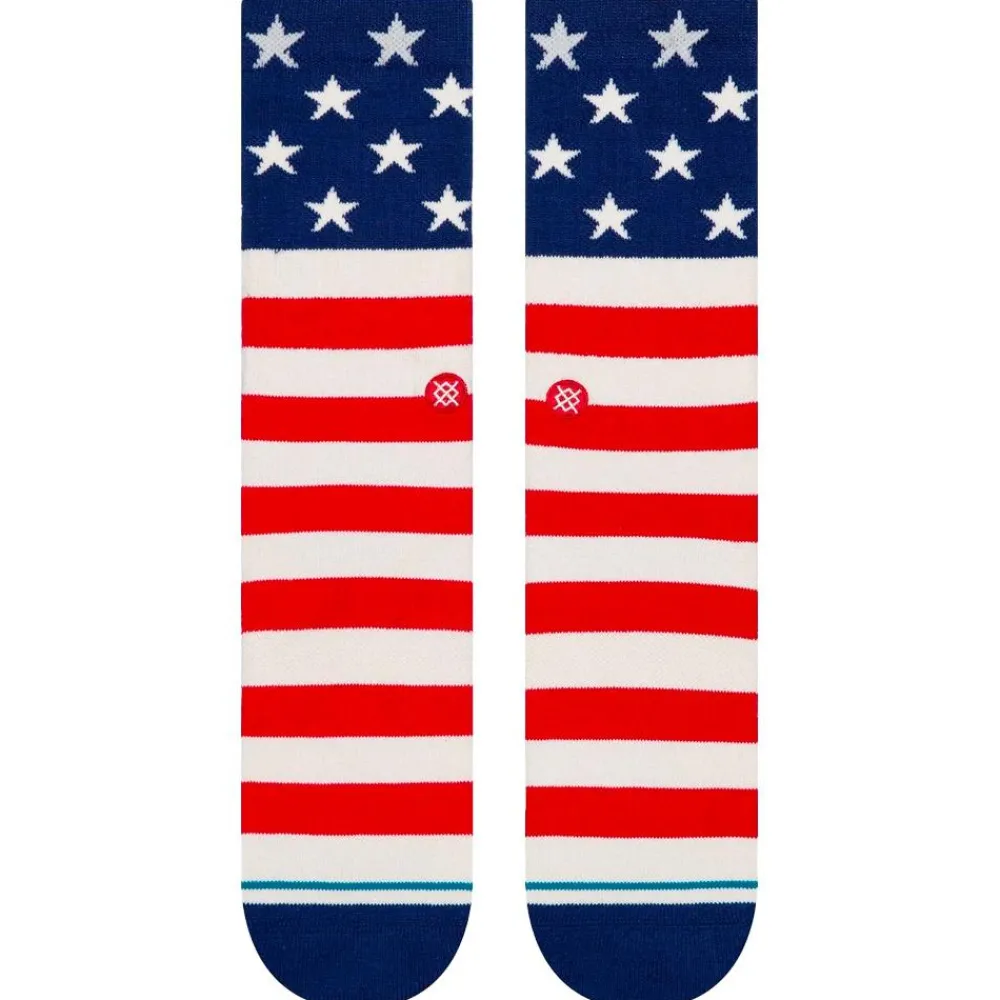 Chaussettes Lifestyle<Stance Chaussettes Print & Pattern Socks The Fourth St Crew Red