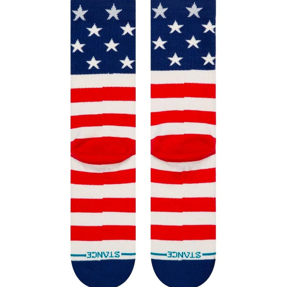 Chaussettes Lifestyle<Stance Chaussettes Print & Pattern Socks The Fourth St Crew Red
